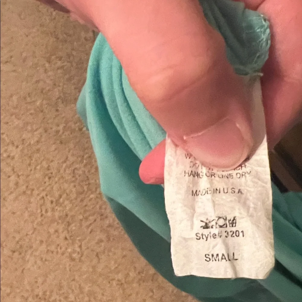 Entro Aqua Ruffle Hem Blouse - Picture 3 of 3